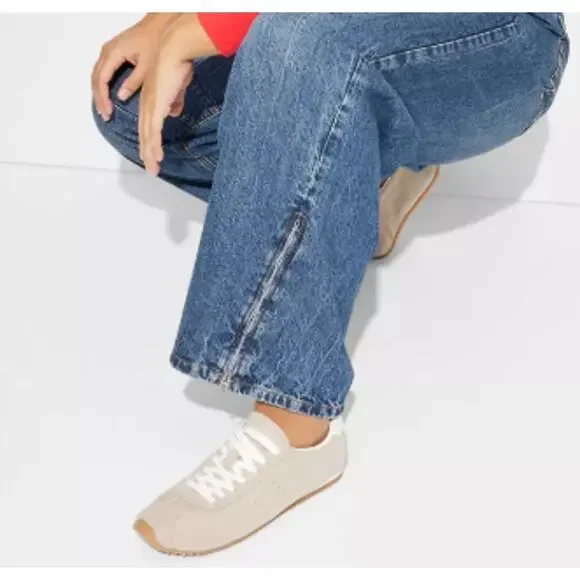 Wild Fable Women's Low-Rise Barrel Jeans Dark Wash sz 17/32" inseam NWT - Picture 9 of 13